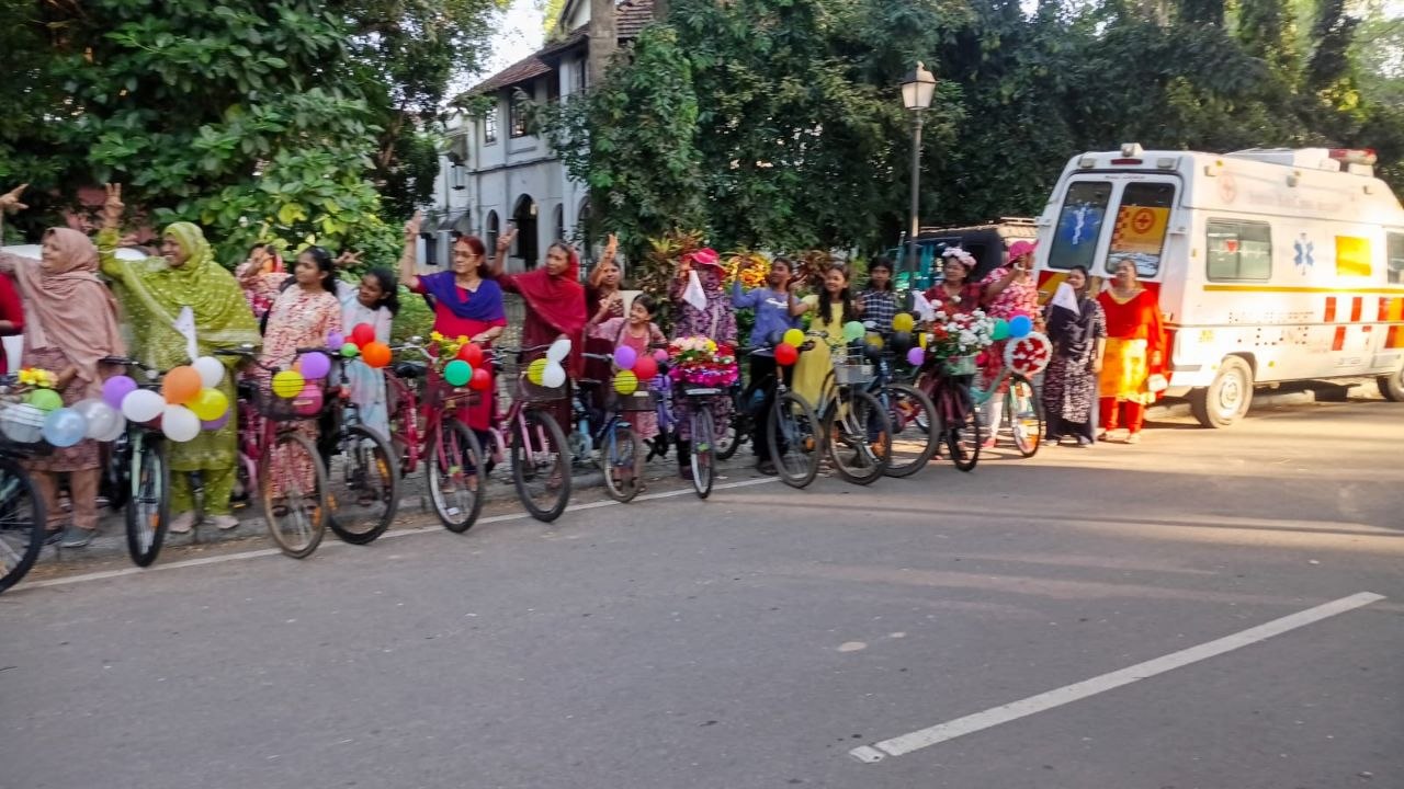 Fancy Women Bike Ride