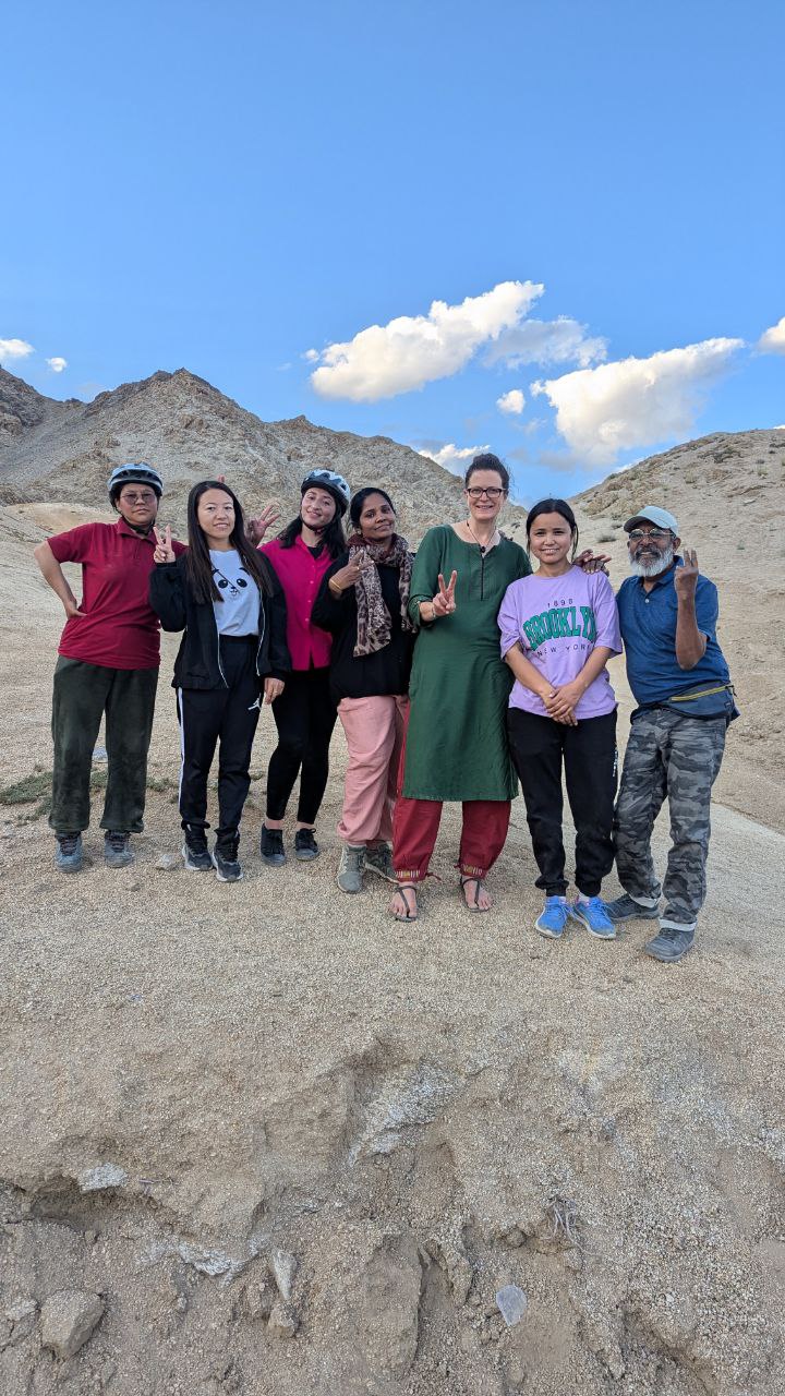SheCycling reaches Disco Valley, Leh